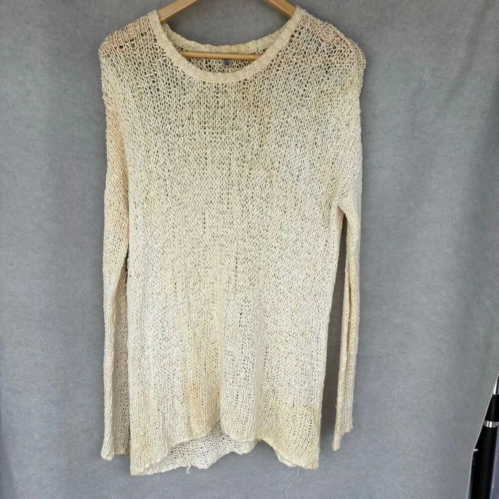 Urban Outfitters ecoté 100% Cotton Open Knit Distressed size XS Oversized Casual